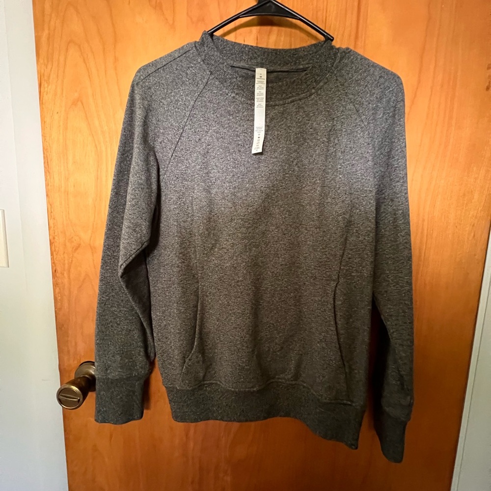 Size 4 gray Lululemon crew sweatshirt